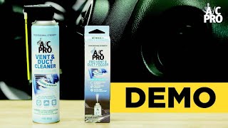 How To Use AC Pro Vent amp Duct Cleaner [upl. by Htyderem]