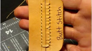 7 Different Ways to Stitch Leather by Hand [upl. by Korten]