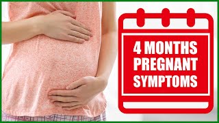 4 Months Pregnant Symptoms  Pregnancy Baby Size and Baby Moving  Belly Size Development [upl. by Merridie]