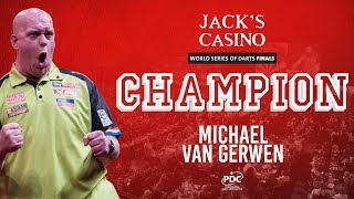 VAN GERWEN WINS THE 2019 WORLD SERIES OF DARTS FINALS [upl. by Naej526]