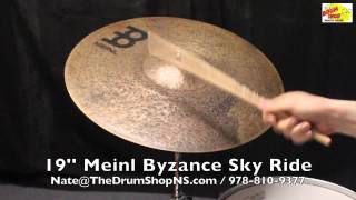 Meinl Byzance Sky Ride 19  The Drum Shop North Shore [upl. by Edialeda916]