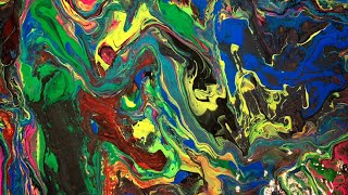 “EARTH SATELLITE MAP” Acrylic Pouring Technique Acrylic’sLoft [upl. by Atteugram]