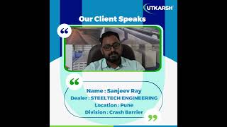 Crash Barrier Testimonial  Utkarsh India utkarshindia testimonial [upl. by Dnallor]