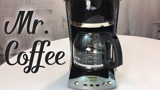 Mr Coffee 12Cup Programmable Black Coffee Maker Review [upl. by Nalniuq240]