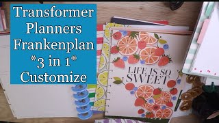 Happy Planner Customizable 3 Planners Into 1 Planners TRANSFORMER PLANNING [upl. by Novah596]