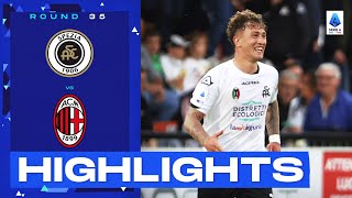 SpeziaMilan 20  The hosts shock Milan with two late goals Goals amp Highlights  Serie A 202223 [upl. by Katya]