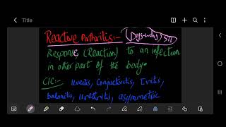 Reactive Arthritis  Reiter Syndrome  Causes and Treatment [upl. by Ibbison]