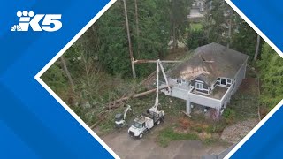 Lake Stevens surrounding areas assess damage from bomb cyclone [upl. by Dnomed355]