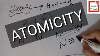 What is Atomicity  Monoatomic and Diatomic Elements In Hindi [upl. by Llertal]