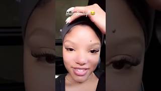 HALLE BAILEY HAS A QUESTION 😂 youtubeshorts hallebailey funny [upl. by Doty154]