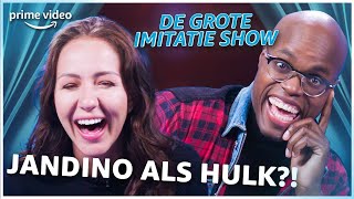 JANDINO ASPORAAT amp SOPHIE in de Grote Imitatie Show  Amazon Prime Video NL [upl. by Fosque331]