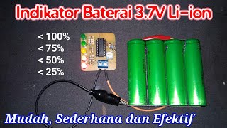 37V Liion Battery Level Indicator  Modifikasi Indikator Level Baterai untuk Liion 37V  Fareed [upl. by Wolgast]