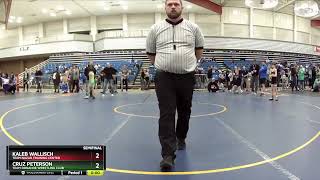 2024 Kids Folkstyle Nationals Kaleb Wallisch vs Cruz Peterson  67 Ibs 10U Semifinals [upl. by Nevram]