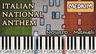 ITALY NATIONAL ANTHEM Inno di Mameli  PIANO TUTORIAL [upl. by Onaled623]