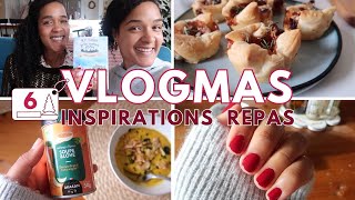 Inspirations Repas Du Jour  Feuilletés De Noël Velouté Gourmand et Dîner Express  VLOGMAS 6 [upl. by Ettennod]