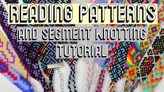 NORMAL PATTERNS amp SEGMENT KNOTTING BRACELET TUTORIAL CC  Beginner Friendly [upl. by Nerok]