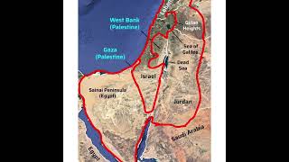 AI Map of Greater Palestine 🇵🇸 [upl. by Natanhoj419]