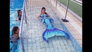 Merbella Studios Mermaid Tail First Swim [upl. by Yuh]