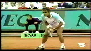 Wilander vs Noah SF Davis Cup 1988 Part 2 [upl. by Blondell]