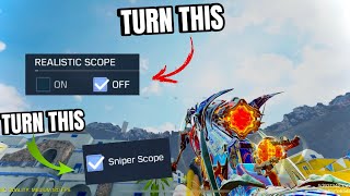 TOP  5 best Settings to Improve Aggressive Sniping  COD MOBILE [upl. by Dahcir]