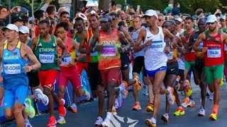 BREAKING Kenyas Eliud Kipchoge takes lead in Paris Olympics marathon  2024 Paris Olympics [upl. by Aistek]