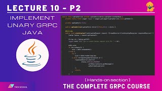 gRPC 102 Implement unary gRPC API  Java [upl. by Drofiar]