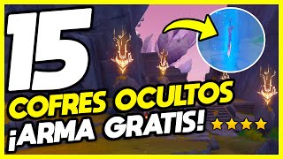 ¡ARMA GRATIS ACTIVANDO LAS 5 FRAGUAS CENIZARDIENTE  ASCUAS REAVIVADAS  GENSHIN IMPACT [upl. by Tonie]