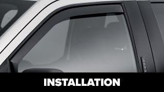 WeatherTech Side Window Deflectors Front Installation [upl. by Otreblasiul]