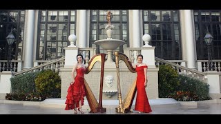 Beautiful Harp Music loved classics by Florida Harp Duo [upl. by Cathe]