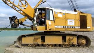 Liebherr HS882HD No2 der Fa Seilbagger Gran im Einsatz in der Kiesgewinung [upl. by Ebsen954]