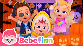 🎃 Halloween Costume Party  EP49  Trick or Treat with Bebefinn and Witch  Nursery Rhymes for Kids [upl. by Calisa]