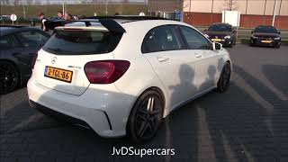 Mercedes A45 AMG w Straight Pipes  Launch Control Revs amp Accelerations [upl. by Smoot]