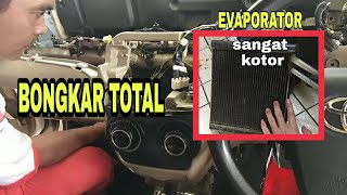 AC AVANZA PANAS  BONGKAR EVAPORATORAKIBAT TIDAK DI SERVICE SECARA BERKALA❗ [upl. by Ijic]