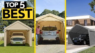 TOP 5 Best Portable Carport  2024 Buyers Guide [upl. by Eicram]