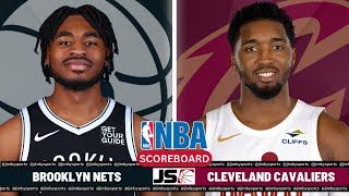 Brooklyn Nets Vs Cleveland Cavaliers  NBA Live Scoreboard 2024 [upl. by Ymmak432]