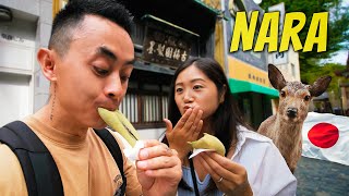 We Tried The VIRAL MOCHI In Japan 🇯🇵 Is Nara Worth Visiting [upl. by Etteniotna]