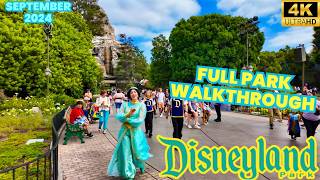 Disneyland MidSeptember Walkthrough 2024 at the Disneyland Resort Halloween Season 4K [upl. by Immak]