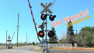 Old Railroad Crossing Signals Compilation [upl. by Nemra]