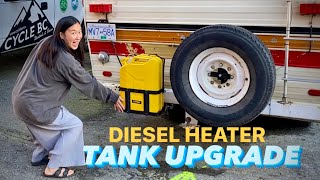 We upgraded to a stainless steel diesel heater tank [upl. by Bazil]