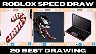 ROBLOX  SPEED DRAW  Drawing Compilation  Best of the best [upl. by Solis]