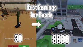 BEST EVADE SETTINGS 2024 FPS BOOST 4k [upl. by Menell]