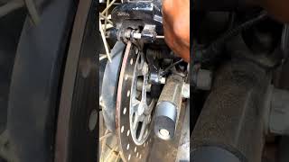 Royalenfield gt 650 real disc padd change skills shortvideo automobile trending shorts skills [upl. by Eisenberg]