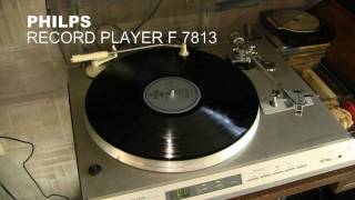 PHILIPS RECORD PLAYER F 7813wmv [upl. by Barsky]