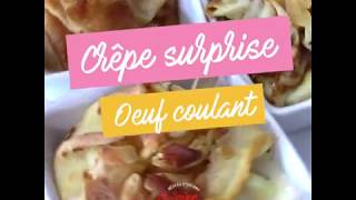 Crêpe surprise oeuf coulant [upl. by Neeli519]