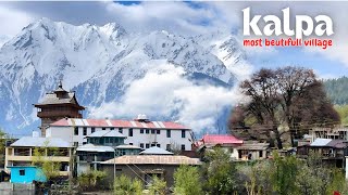 kalpa village drone shots 4k  most beutifull village in spiti valley [upl. by Nedaj242]