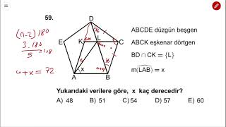 KPSS 2021  GY  Soru 59  Geometri [upl. by Israeli]