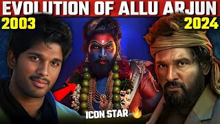 Evolution of Allu Arjun 20032024 • From quotGangotriquot to quotPushpa 3quot  Icon Star 🔥 [upl. by Klarrisa]