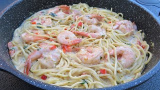 Creamy Shrimp Pasta [upl. by Ardnahc372]