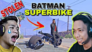 Stealing a quotBATMAN SUPERBIKEquot from VonOrdonaVlogs sa GTA 5 Sobrang gandaa😲 [upl. by Oigroeg43]