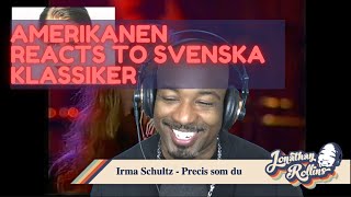 Amerikanen Reacts to Svenska Klassiker Irma Schultz  Precis som du [upl. by Emoreg]